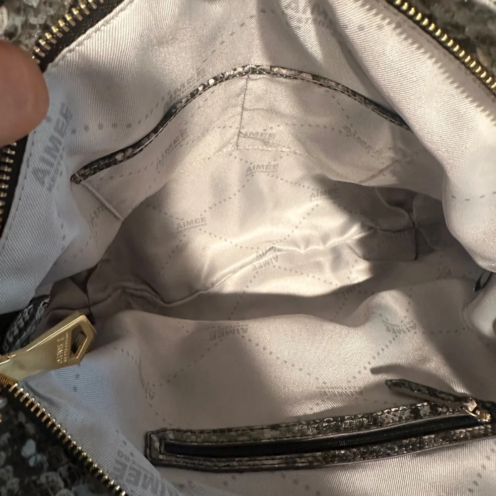 Aimee Kestenberg Collection Chic Snakeskin Patterned Shoulder Bag NWOT - Picture 9 of 12